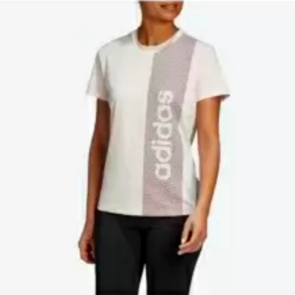 Adidas Womens XL, DESIGNED TO MOVE BRANDED TEE SHIRT